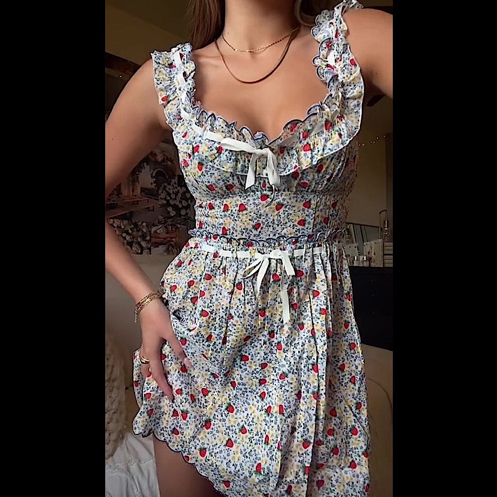 FOR LOVE & LEMONS Strawberry Kiss Dress - Picture 6 of 16